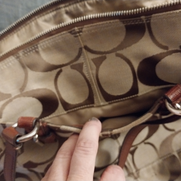 WOW*SALE Vintage Signature Monogram Coach Large Tote - Picture 3 of 7